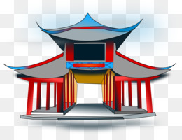 chinesische pagode clipart of children