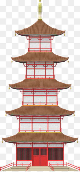 chinesische pagode clipart of children