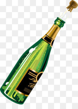 clipart bouteille de champagne qui explose